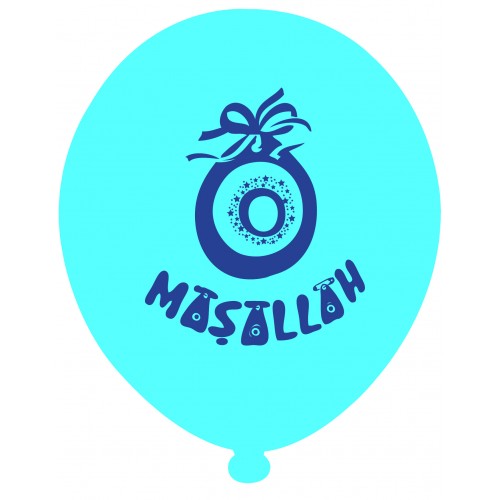 12'' Maşallah Baskılı Balon