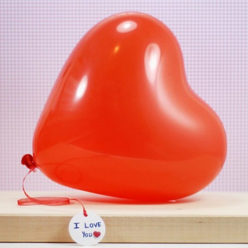 12" Baskısız Kalp Balon Kırmızı
