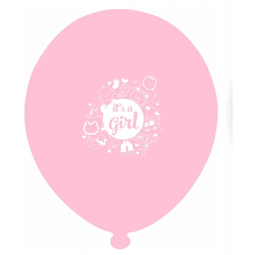 12" It's A Girl Baskılı Balon