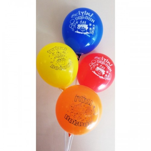 12" İyi ki Doğdun Baskılı Balon
