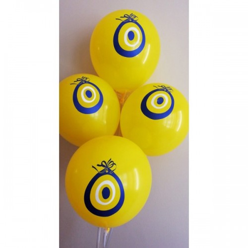 12" Nazar Boncuk Baskılı Balon 2+0