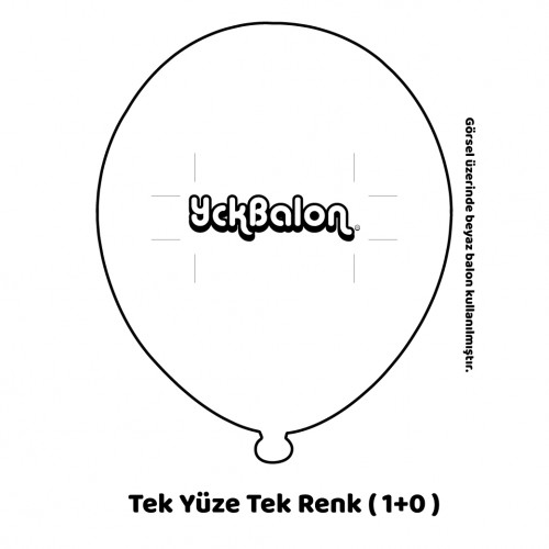 Tek Yüze Tek Renk Baskılı Balon